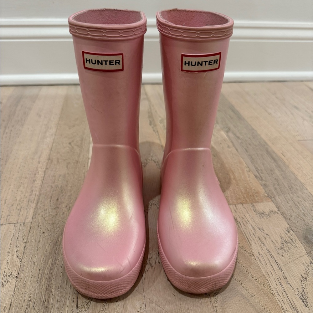 Hunter Rain Boots - Shimmer Pink